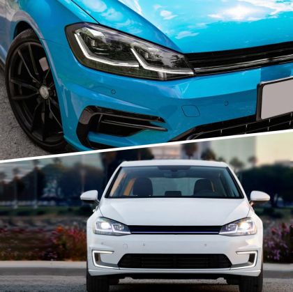 Тунинг led фарове за VW GOLF 7 facelift (2018-2021) черни - Silver line