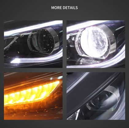 Тунинг led фарове за Ford Focus (2015-2018) - черни