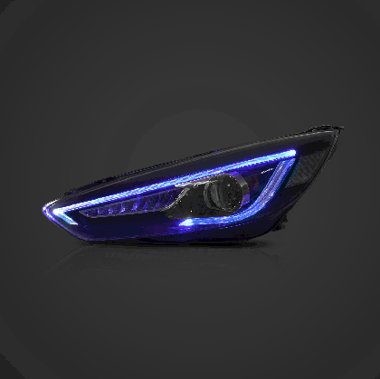 Тунинг led фарове за Ford Focus (2015-2018) - черни