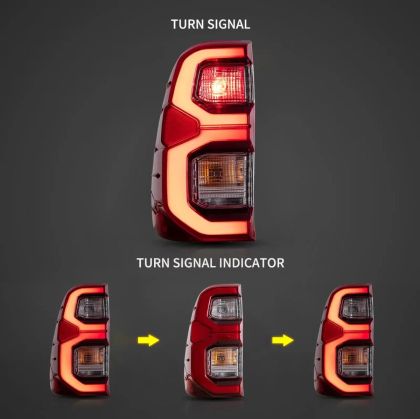 Диодни стопове за TOYOTA HILUX (2015-2022) - червени