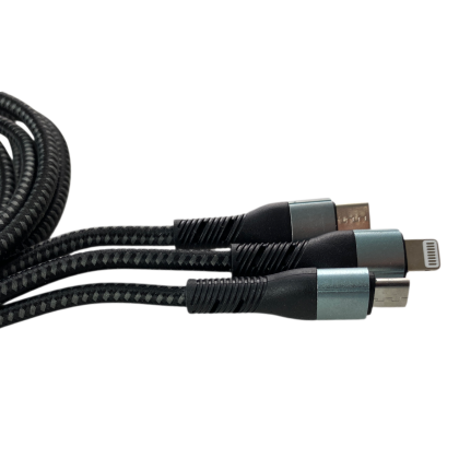 Автомобилно зарядно с 2 USB порта и 3 накрайника