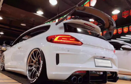 Дифузер за задна броня за Volkswagen Scirocco (2010-2014) Blade - черен гланц