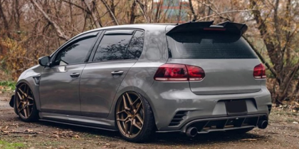 Спойлер антикрило за Volkswagen Golf 6 GTI / R20 AK Style - черен гланц