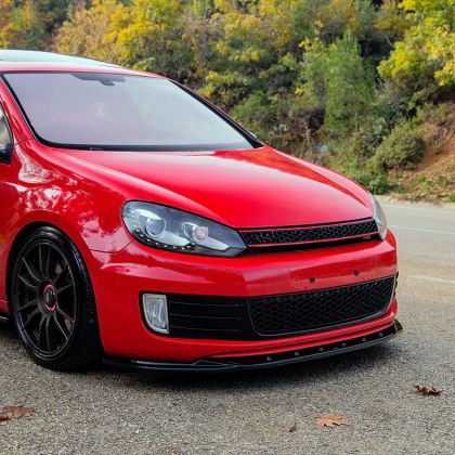 Добавка предна броня за Volkswagen Golf 6 GTI - черен гланц