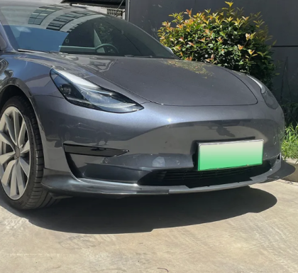 Добавка предна броня за Tesla Model 3 (2017-2022) - черен гланц
