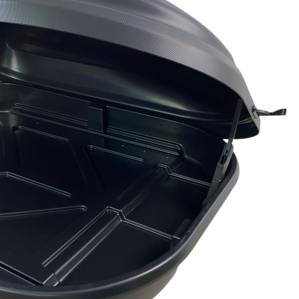Автобокс Junior FL 125x90x34cm с 80 mm крепежи, с ключ, 320 литра - черен