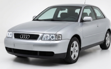 Кристални фарове за Audi A3 Angel Eyes (1996-2000) - хром