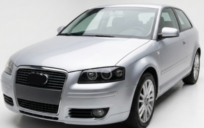 Кристални фарове Angel Eyes AUDI A3 (2003-2008) - черни
