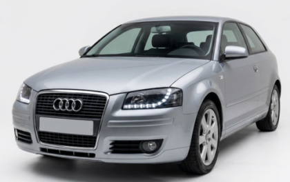 Кристални фарове за Audi A3 (2003-2008) - черни