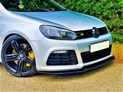 Добавка предна броня за Volkswagen Golf 6 R20 - черен гланц