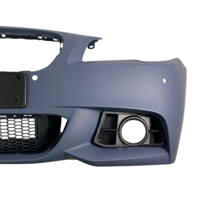 Предна броня за BMW F10 / F11 facelift (2014+) - M-Tech дизайн с отвори за парктроник, с отвори за пръскалки грундирана
