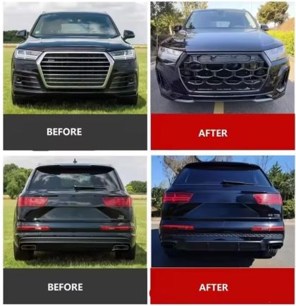 Боди кит Audi Q7 (2016-2018) конверсия към Q7 (2024+) S Line