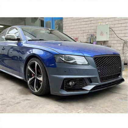 Предна броня за Audi A4 B8 (2008-2012) конверсия към Audi RS4 (2016-2019) - с отвори за парктроник