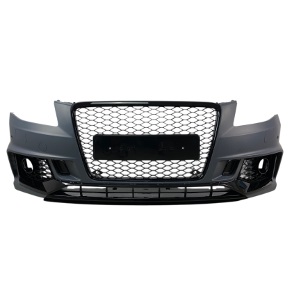 Предна броня за Audi A4 B8 (2008-2012) конверсия към Audi RS4 (2016-2019) - с отвори за парктроник
