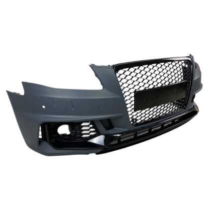Предна броня за Audi A4 B8 (2008-2012) конверсия към Audi RS4 (2016-2019) - с отвори за парктроник
