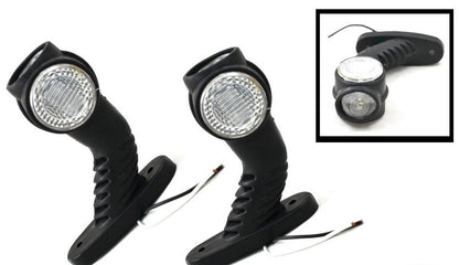 2бр Комплект LED  габарити светлини тип рогче за камион ремарке тир бус 12V/24V
