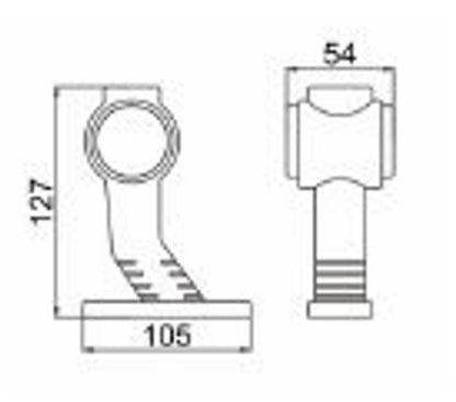 2бр Комплект LED  габарити светлини тип рогче за камион ремарке тир бус 12V/24V