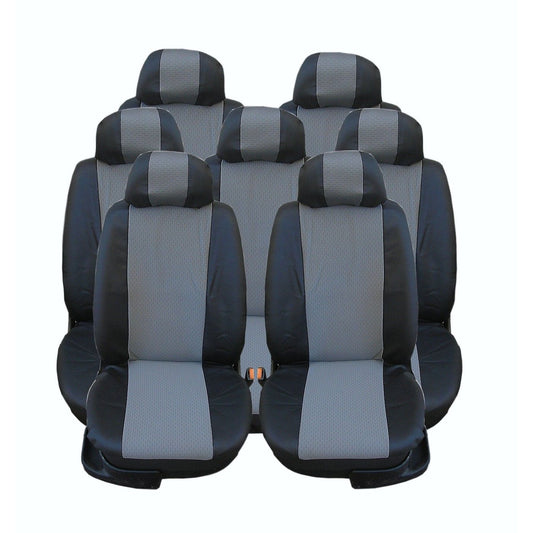 Калъфи/тапицерия за VW Touran, Sharan, Ford Galaxy, Citroen C8, Peugeot 307SW, Citroen C4 Grand Picasso, Peugeot 806, 807, Черни