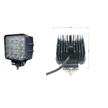 48W 16 LED Халоген Работна Лампа Насочена Spot Светлина Flexzon 10-30V за Ролбар АТВ, Джип