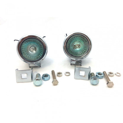 Халогени, комплект светлини 12V 50W за автомобил, мотор, хром