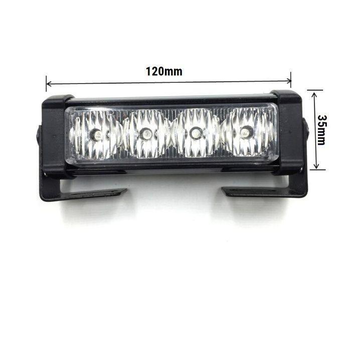 Сет 4бр LED аварийни лампи с контролер, Жълта блиц светлина 12V/24V