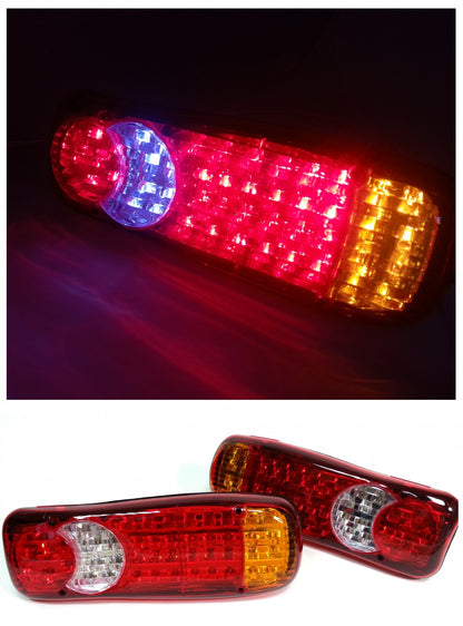 Комплект 2 бр. LED диодни стопове 24V Волта за бус камион ТИР ремарке платформа