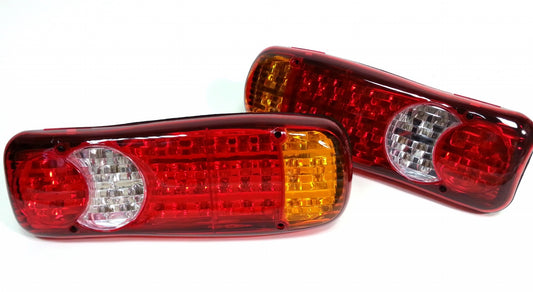 Комплект 2 бр. LED диодни стопове 24V Волта за бус камион ТИР ремарке платформа