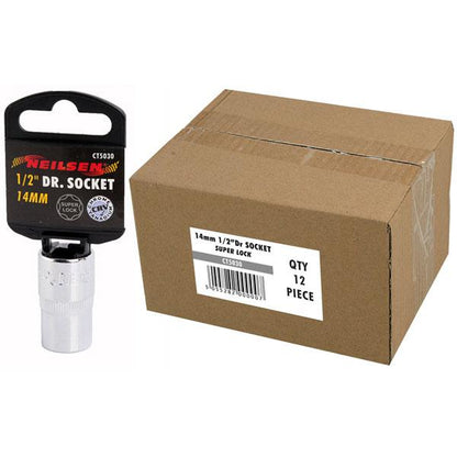 14мм - Вложка Хром Ванадий Super Lock за 1/2 глава - Neilsen Tools