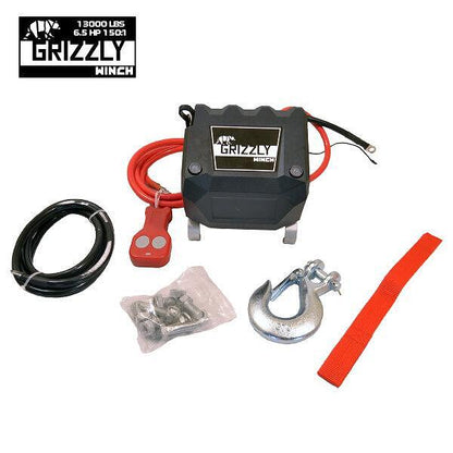 Лебедка Grizzly Winch 13000lbs (5897kg) синтетично въже