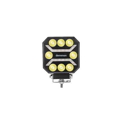 Универсална LED работна светлина 27W, 12-24V, бяла и оранжева светлина, E-mark E9