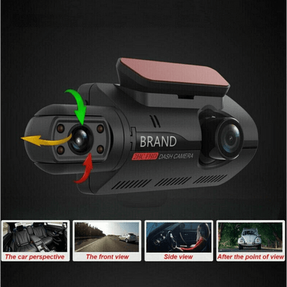 Видеорегистратор за автомобил FULL HD 1080P, 2 камери и дисплей + подарък 32 GB Micro SD