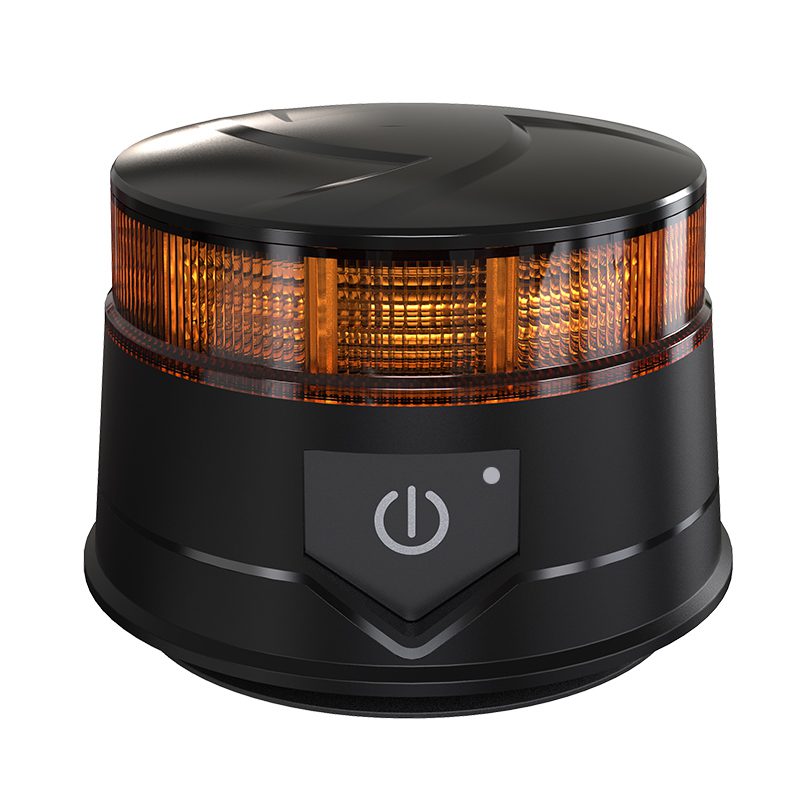14W LED Безжична Диодна Въртяща се Сигнална Аварийна Лампа Маяк Буркан с Магнит и Вендуза за Пътна Помощ Платформа и др.12V - 24V
