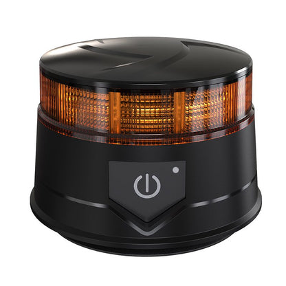 14W LED Безжична Диодна Въртяща се Сигнална Аварийна Лампа Маяк Буркан с Магнит и Вендуза за Пътна Помощ Платформа и др.12V - 24V