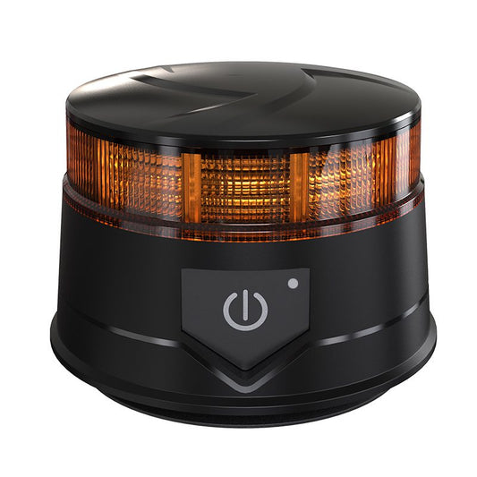 14W LED Безжична Диодна Въртяща се Сигнална Аварийна Лампа Маяк Буркан с Магнит и Вендуза за Пътна Помощ Платформа и др.12V - 24V