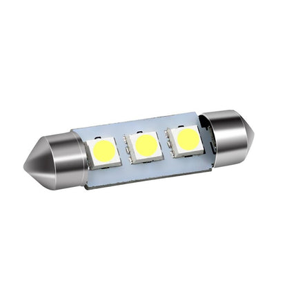LED  Диодни Крушки, C5W, 3 Smd, 39mm, 12V, Бяла Светлина