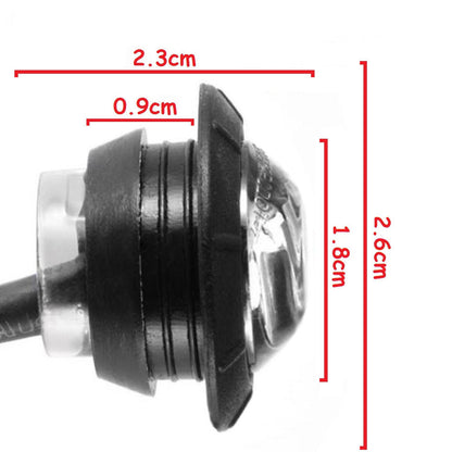 Габарит LED Светодиоден, Тип Копче, Маркер, Токос, Бял, 24v