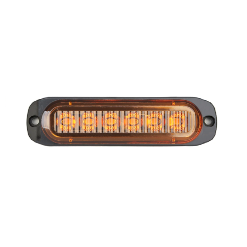 6 LED-uri 12-24V Diode Diode de semnalizare de urgență pentru platforma de asistență rutieră Platforma galbenă Blitz Light Flashing Orange 112 x 29 mm