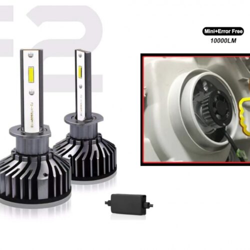 Комплект Умалени Мини LED Диодни Крушки H8 H9 H11 Х8 Х9 Х11 12V 24V 72W 10000lm За Фарове Can Bus без Грешки