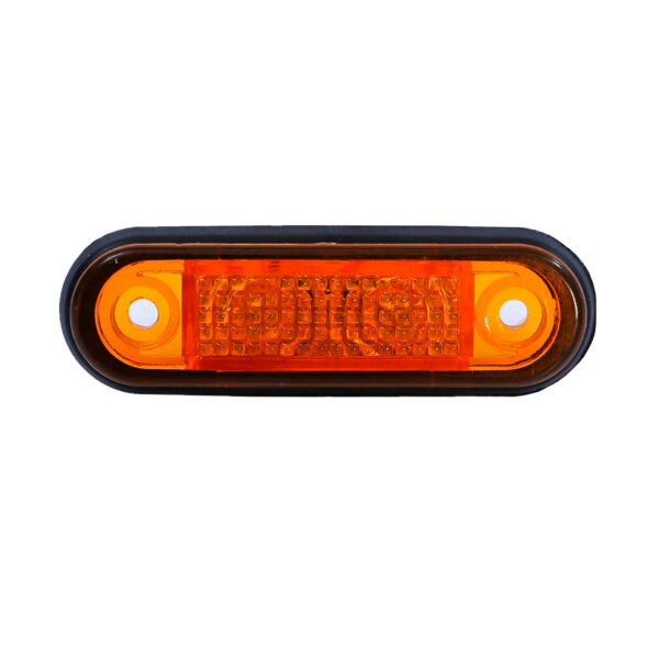 ORANGE LED de marcare laterală cu LED-uri pentru autobuz pentru autobuz cu platformă camion remorcă autobuz - 75mm x 22mm - 24V - imagine 5