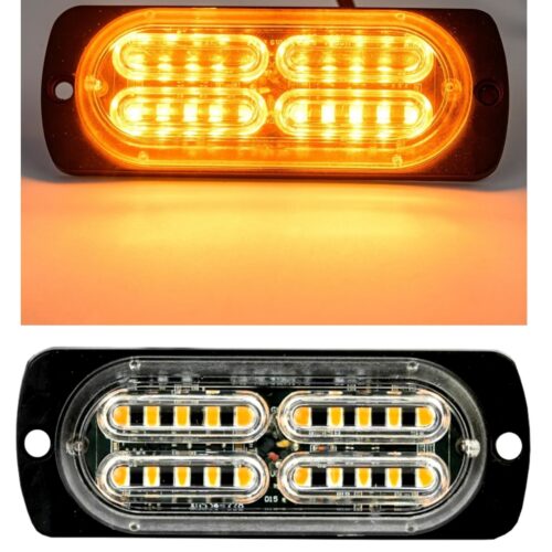 20 LED Аварийна Лампа За Пътна Помощ , Жълта Блиц Мигаща Светлина 12V 24V