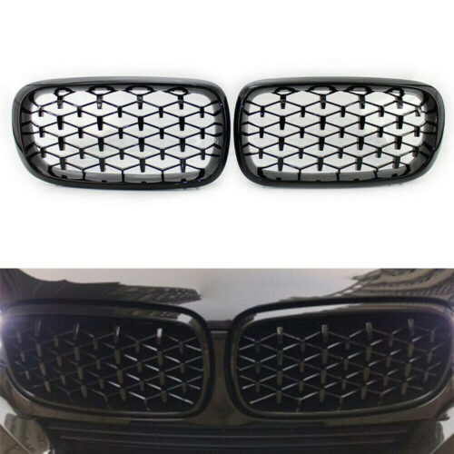 Бъбреци Решетки за BMW X5 E70 / X6 E71 (2007-2013)Diamond Style Черен Гланц