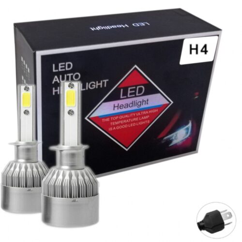 Комплект от 2 броя LED диодни крушки за фар фарове H4 Х4 12V 36W