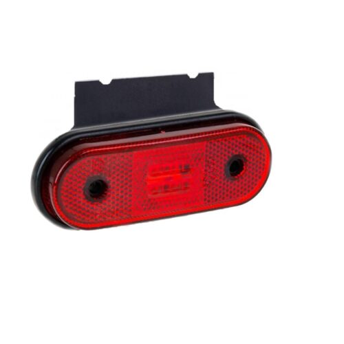 Indicator LED impermeabil indicator roșu indicator de gabarit roșu Tokos 12 – 24V pentru camion van pickup trailer caravană platformă etc 120 x 46 mm