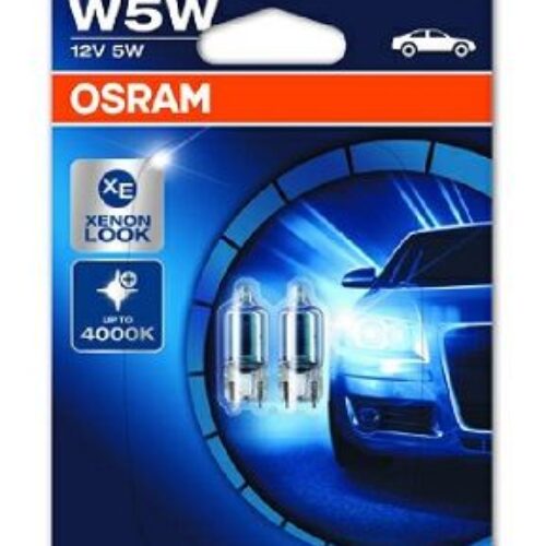 Комплект 2 броя халогенни крушки Osram W5W Cool Blue Intense 12V, 5W, W2.1×9.5d