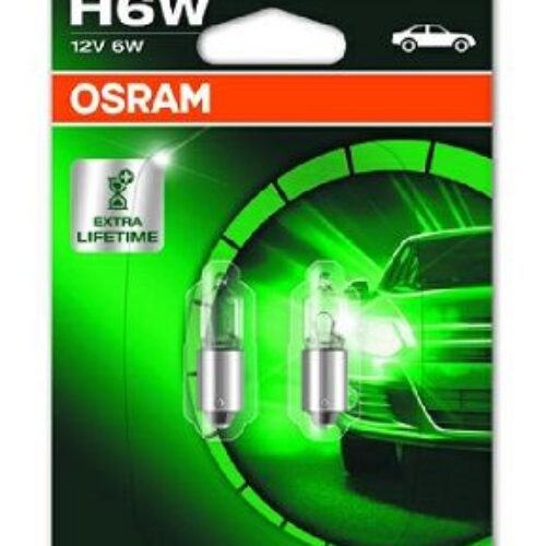 Комплект 2 броя халогенни крушки Osram H6W Ultra Life 12V, 6W, BAX9s