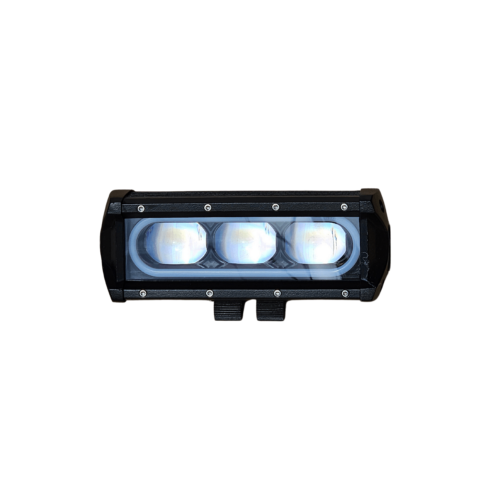 8D 21см 50W 3 в 1 Едноредов LED LIGHT BAR С 3 режима – основна бяла светлина, жълта светлина и дневна (DRL), прав led лайт бар