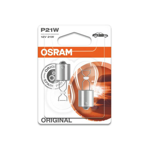 Комплект 2 броя халогенни крушки Osram P21W Original 12V, 21W, BA15s