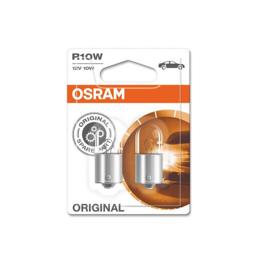 Комплект 2 броя халогенни крушки Osram R10W Original 12V, 10W, BA15s