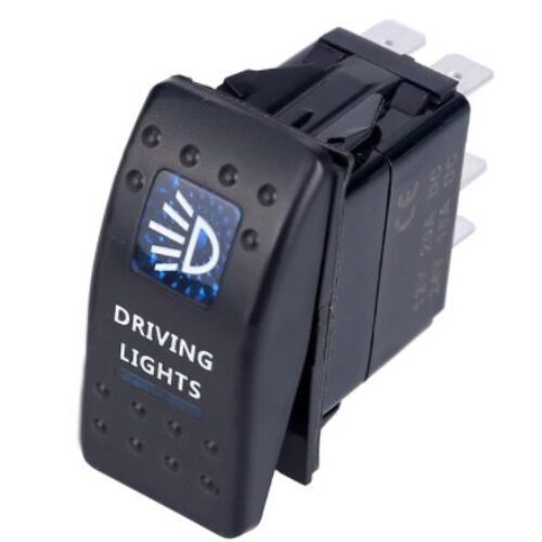 Копче/бутон с надпис DRIVING LIGHTS за вграждане 12V – 24V