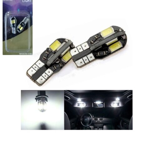 Set de 2 becuri cu leduri pentru manometru T10 W5W LED 8 SMD 5730 Canbus 12V